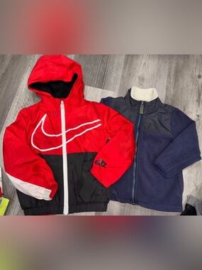 Size 2T Nike Hooded Jacket and Fleece Jacket